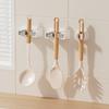 2pcs Self-Adhesive Mop Holder Wall Mounted Mop Brooms Organizers Cleaning Tool Holder for Laundry Room, Bathroom, Garage