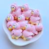10Pcs New Cute Resin Mini Cartoon Duck Series Flat Back Fit Phone Deco Parts DIY Embellishments for Hair Bows Accessories