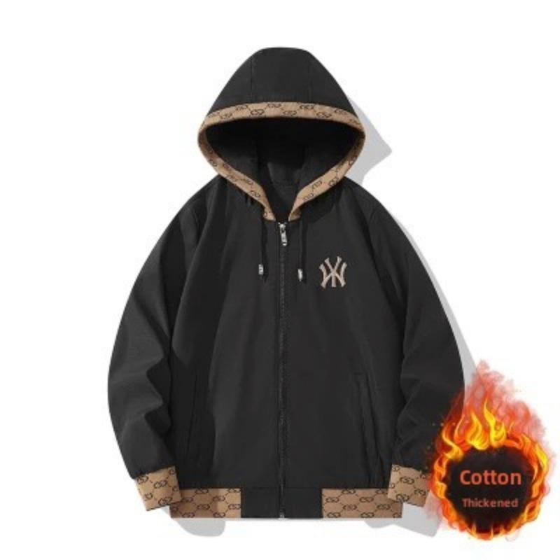 New Light Luxury Fashion Hooded Heavy Industry Embroidered Jacket Men