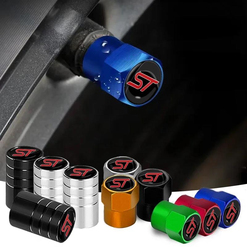 Auto Aluminum Tire Valve Stem Caps Wheel Rim Decor Protective Cover For Fiesta Explorer Mustang Edge Escape Accessories Stem Caps1