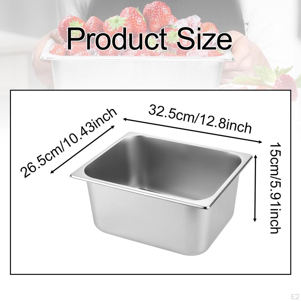 Ice Bucket Beverage Cooler Metal Storage Tub for Wine Beer Champagne Chiller Stainless Steel