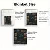 Fish Fantasies 2D Flat Pattern Flannel Blanket, High quality All Seasons, Home Decor, Warmth and Comfort, Perfect for Christmas Gifts.
