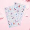 1 Sheet Christmas Designs Art Snowflake Sticker Festive Santa Nail Elk Safe Easy To