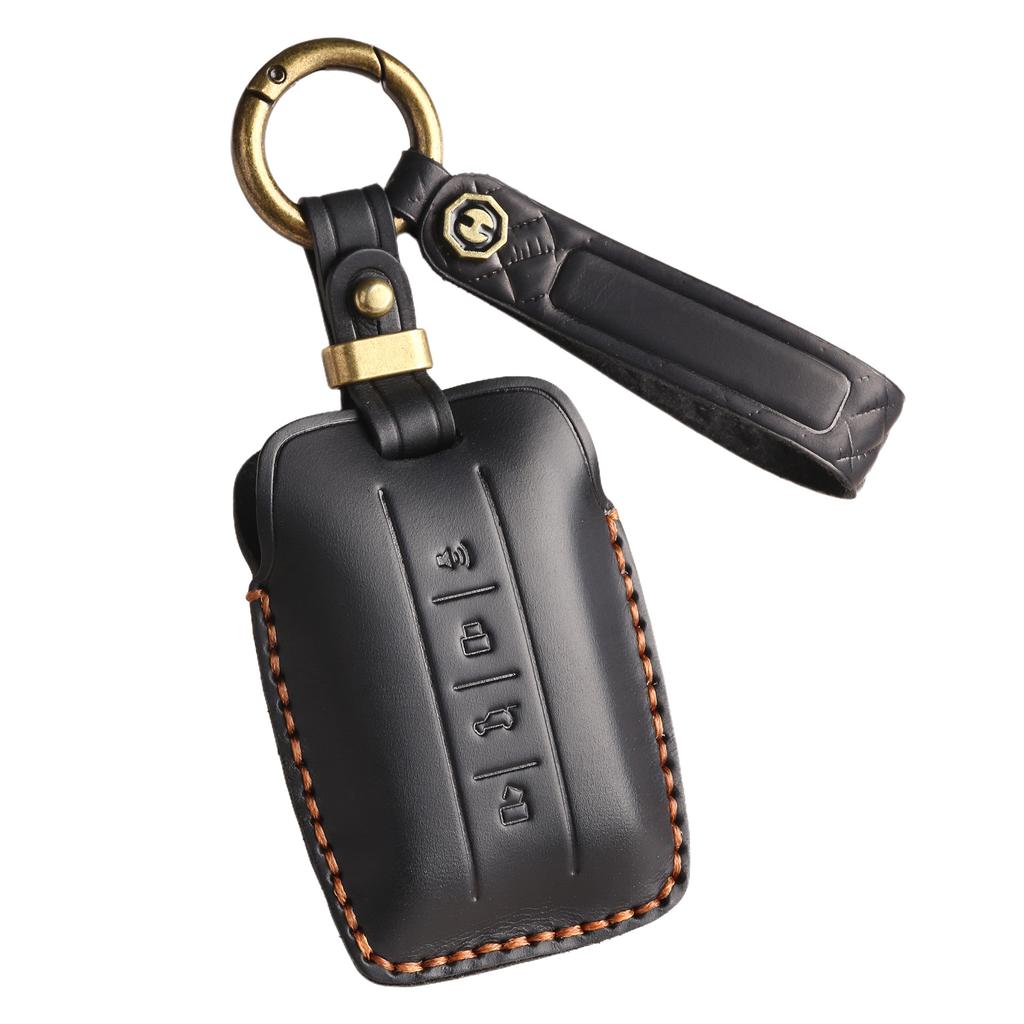 Retro Key Cover, Suitable for Tank 300 Key Bag, 300 500 Wei Pai Car Shell Buckle Bag, Genuine Leather, Purely Handmade.