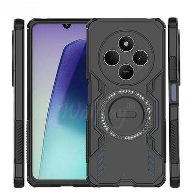 Stoßfeste Panzerhülle für Xiaomi Poco C75 Magnetische Adsorption Kabellose Ladehülle für Poco C75 Handyhülle für Poco C75 Hülle