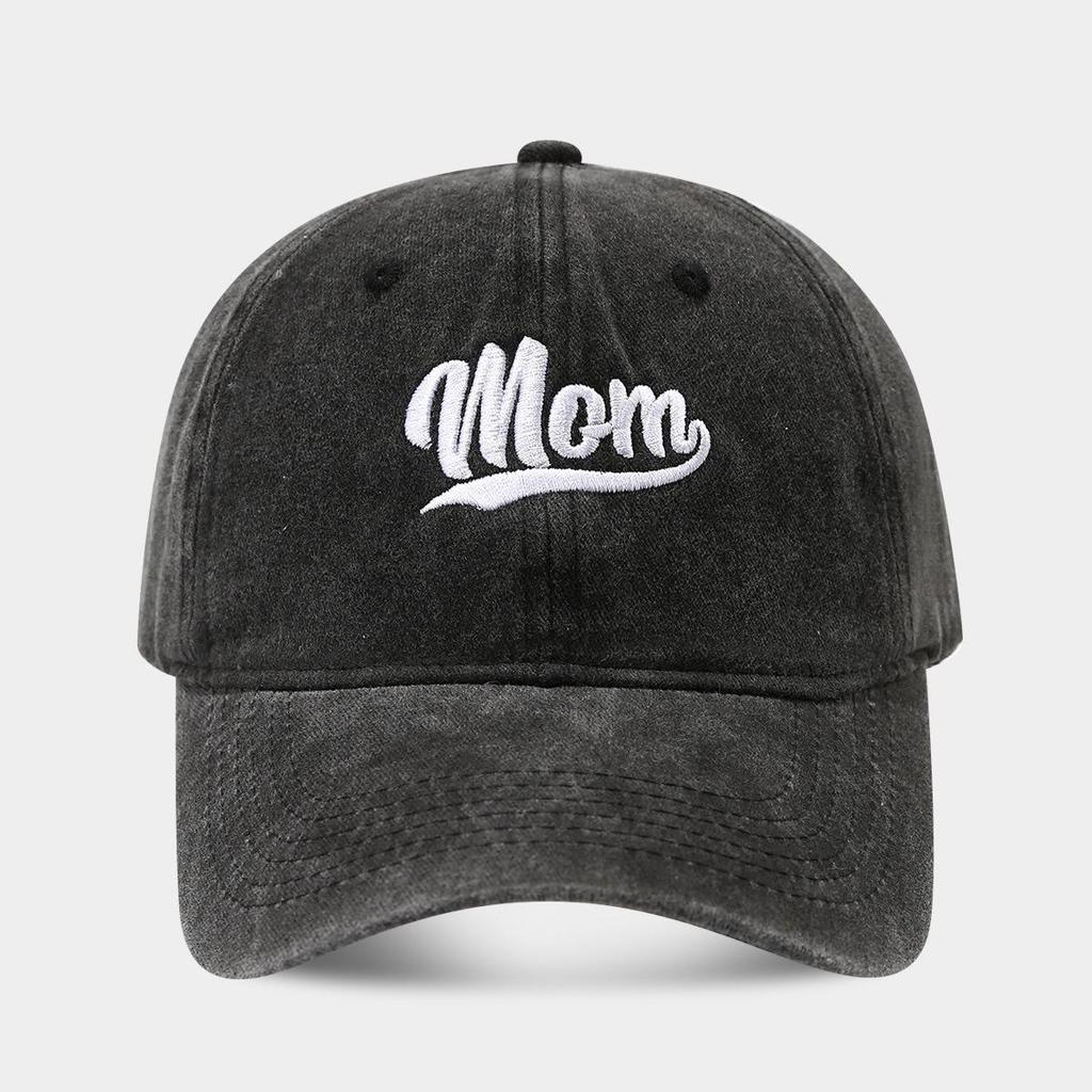Trendy Vintage Embroidered Washed Cotton Dad/Mom Baseball Cap - Casual Sun Hat