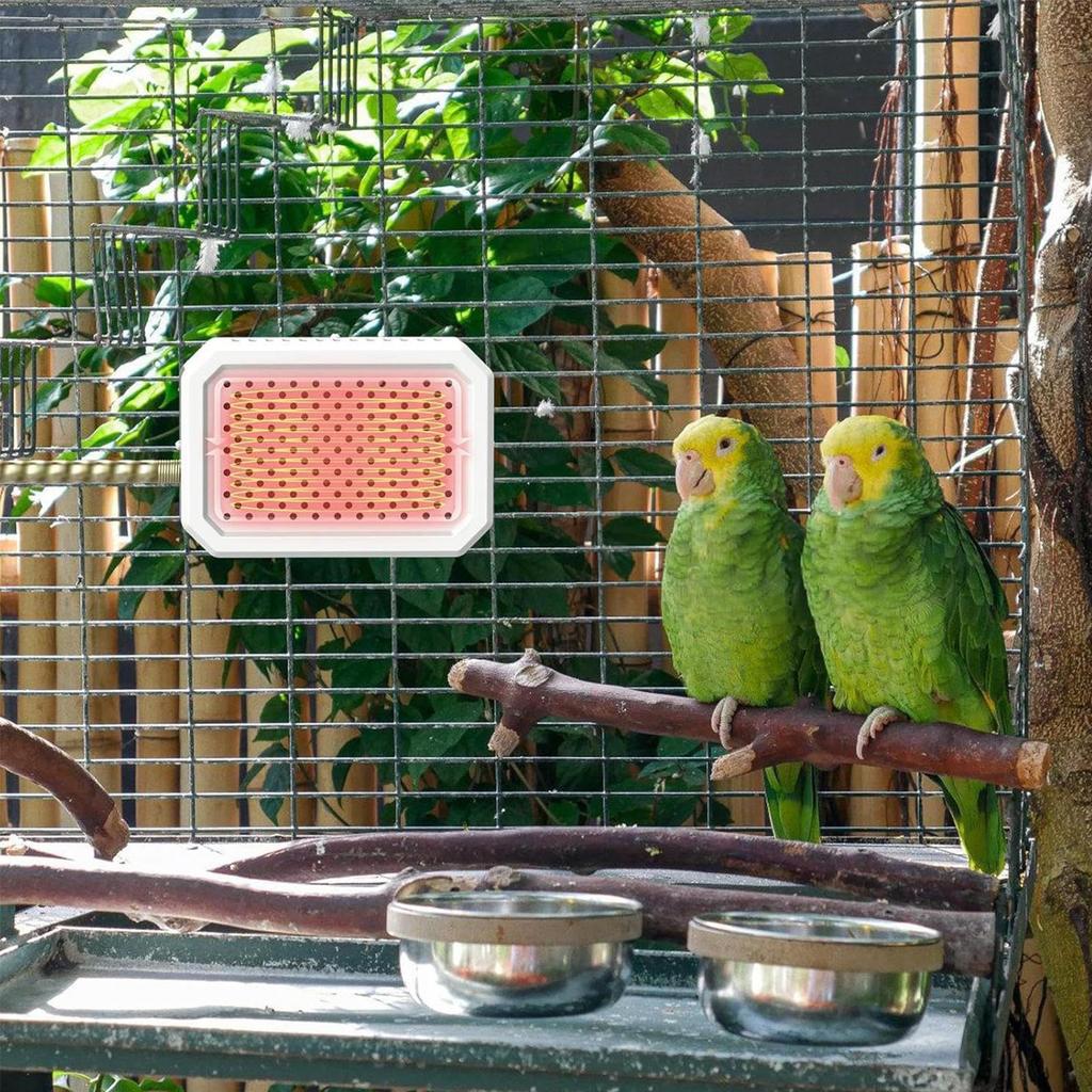 Safe Anti Bite Bird Cage Heater No Light Metal Chew-Proof Wire Warming Heat Lamp Quickly Warm Energy Efficient Bird Warmer Snake