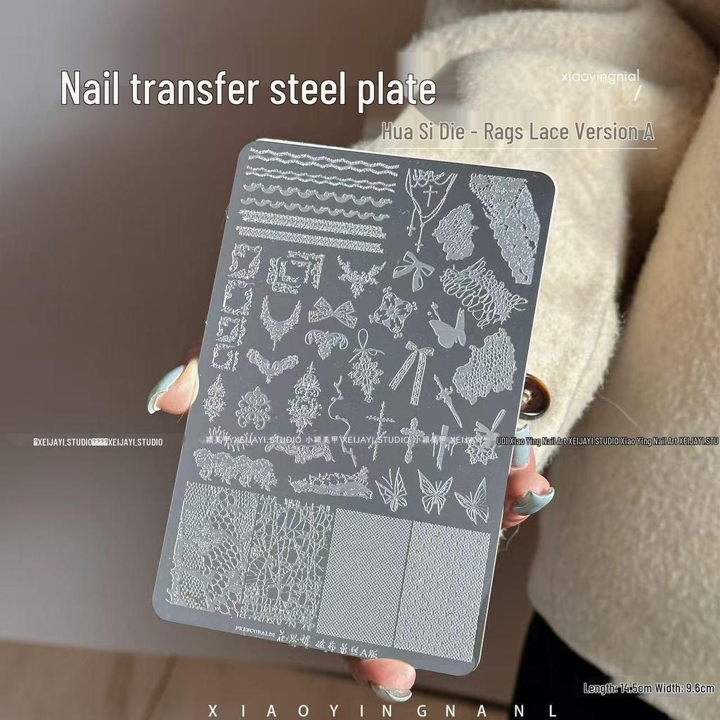 Popular Nail Art Stamping Plates with KT Cat, Butter Bear, Plaid & Stars Designs