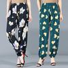 Hosen für Mütter mittleren Alters und ältere Menschen Sommerlaternenhosen Schlafhosen Blumenhosen Lange Hosen