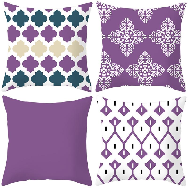Ethnic Style Four-color Geometric Pillow Cover Car Sofa Pillow Cushion Cover