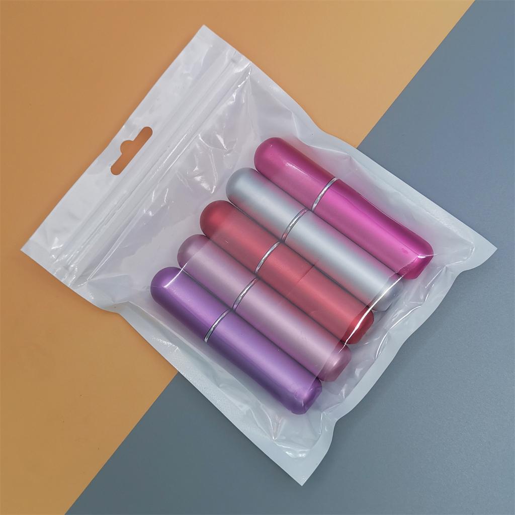 5Pcs/Set Travel Perfume Bottle Refillable Portable Mini Atomizer Spray Refill Bottle Women Pocket Dispenser Cologne Sprayer 5ml