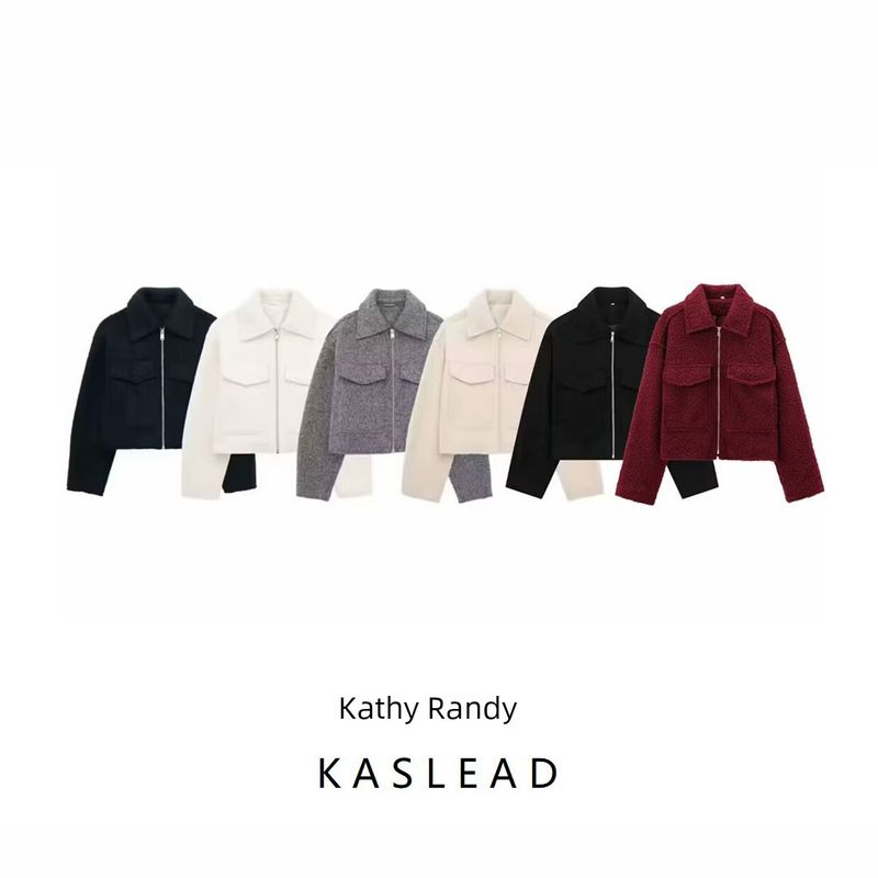 Kaslead Women's Clothing Fashion Style Short Jacket