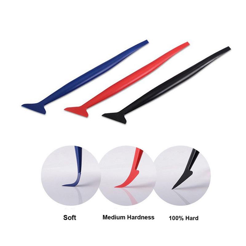 5Pcs/3Pcs Flexible Micro Squeegee Car Vinyl Wrap Tool Kit EdgeTrimmer with Different Hardness Window Tint Stickers Install Tool