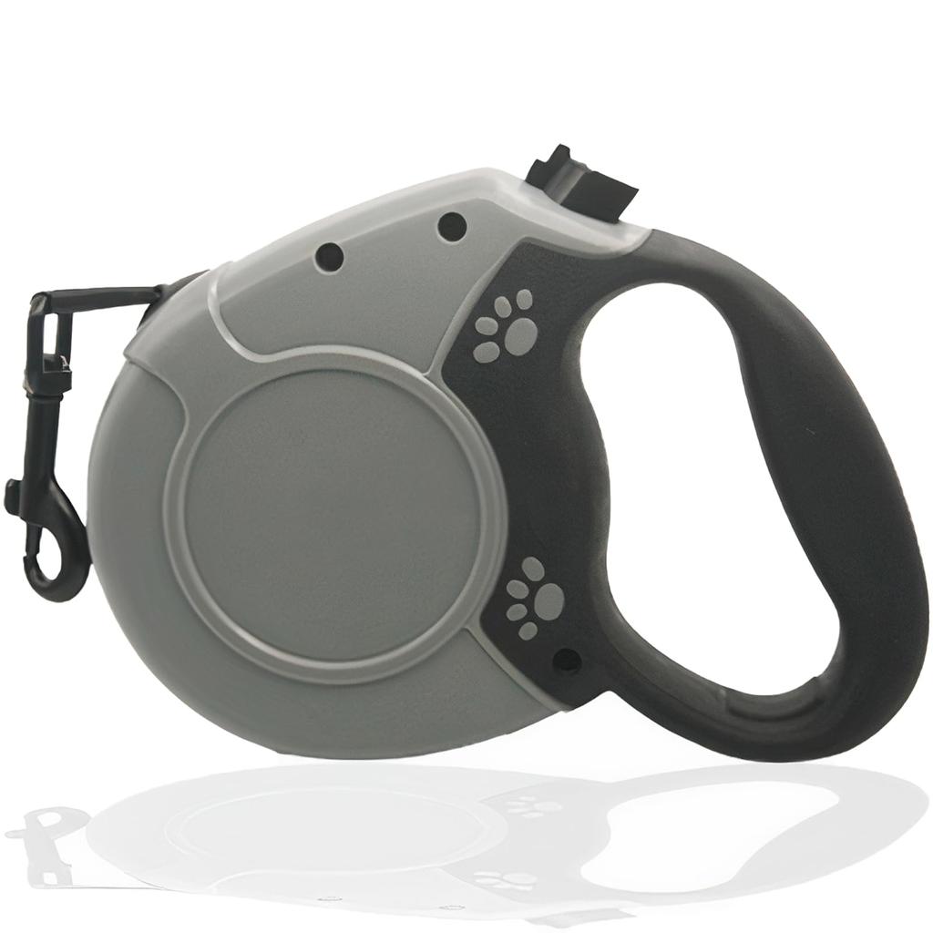 Rikopin Reel Lead for Retractable Maximum Load of Length Locking Walking Lead Dogs, 8m, Lead, Windable, 40kg, Lightweight, 380g, Function, (Gray)