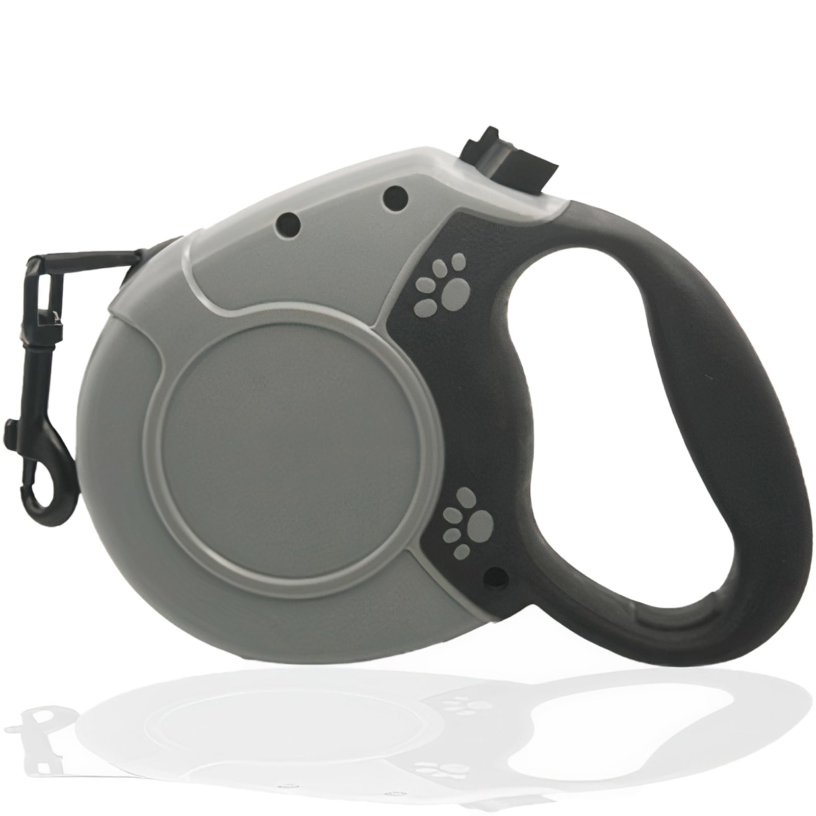 

Рикопин Рулетка-поводок для выдвижного поводка с фиксацией длины и максимальной нагрузкой для выгула собак, 8 м, Поводок, Сматываемый, 40 кг, Легкий, 380 г, Функция, (Серый) серый