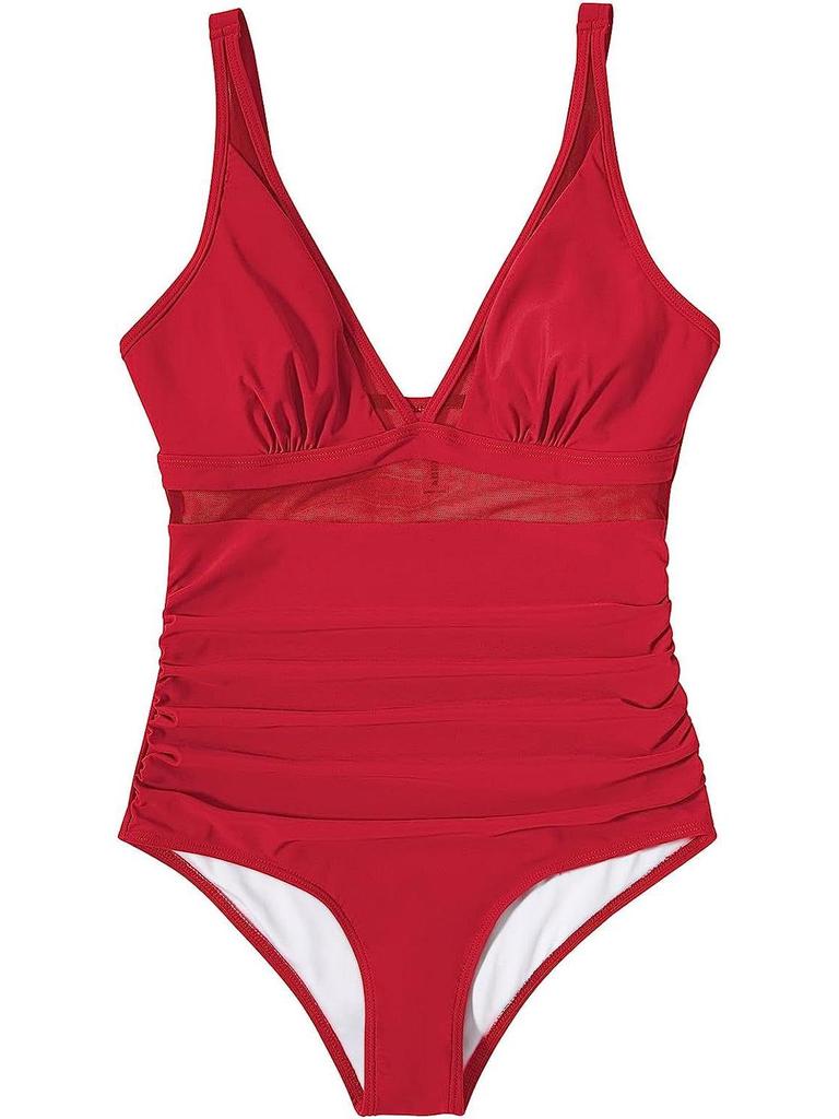 2024 European & American Sexy Transparent One-Piece Backless Swimsuit