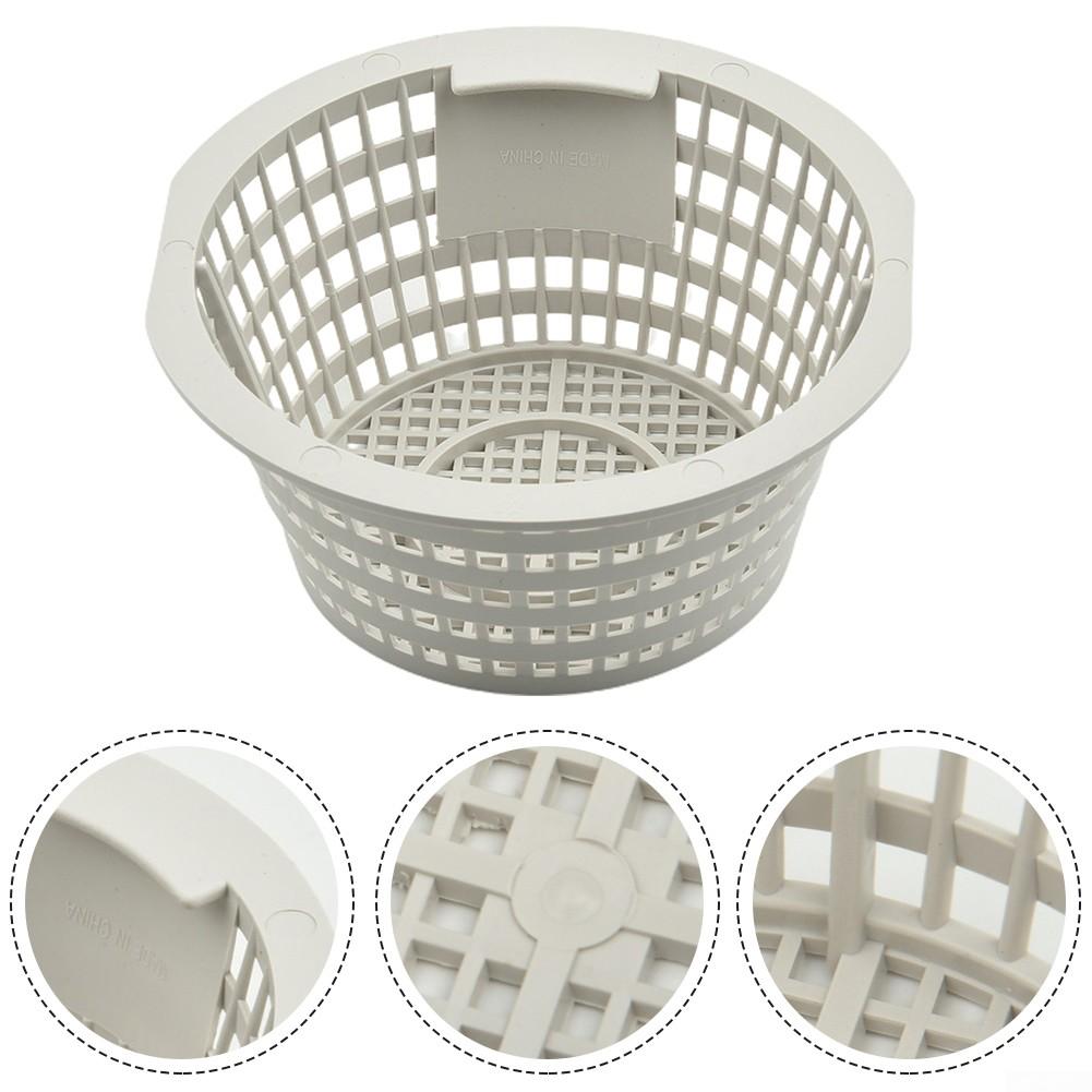 Koszyk na skimmer basenowy, plastikowy, praktyczny, okrągły koszyk na sitko