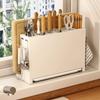 Multifunctional Kitchen Storage Rack: Chopstick, Cutlery, Knife & Cutting Board Holder