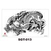Chest Large Pattern Chest Sticker Male And Female Simulation Disposable Flower Body English Faucet Plain Flower Tattoo Sticker