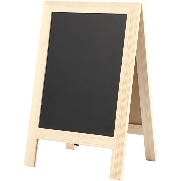 Tableau noir en bois - Creotime - 30 x 19 cm - Décoration murale - Pour enfants