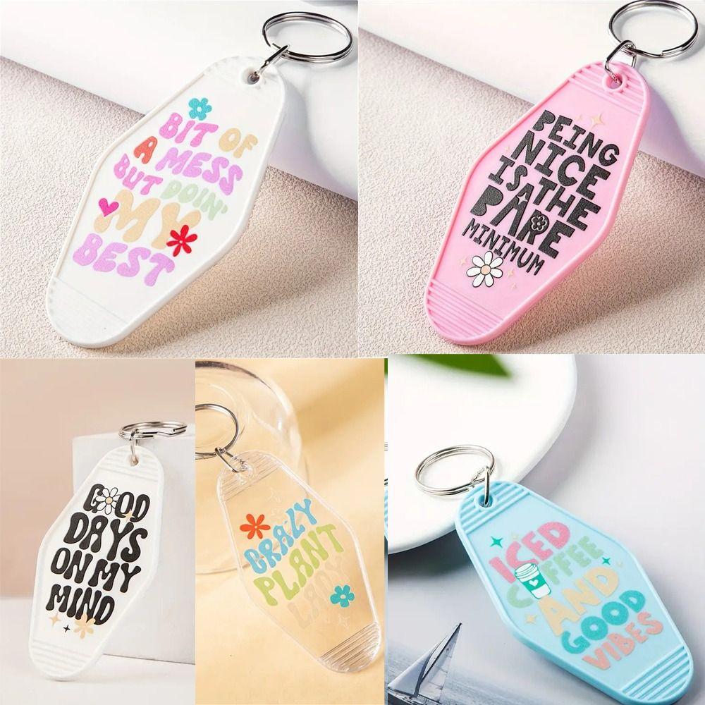 ABS Hotel Key Chains 9*4.5CM Number Plate Waterproof Key Plate