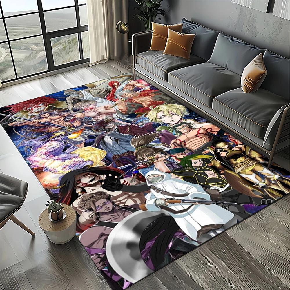 New Style Record of Ragnarok Cartoon Anime Carpet Rug for Living Room Bedroom Home Sofa Decoration,Kids Non-slip Floor Mat