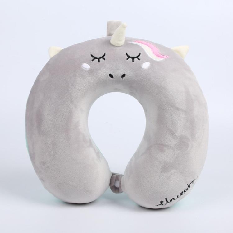 Animal Travel Pillow Comfortable Neck Pillow with Unicorns Eye Mask for Business
