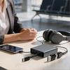 Retractable 3-in-1 Data Cable stretch and shrink 60W fast charging cable Type-C