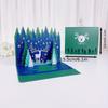 1pc Creative 3D Greeting Card – Moon & Stars Design, Perfect for Birthday, Christmas Blessings & Gratitude, Beautiful Gift