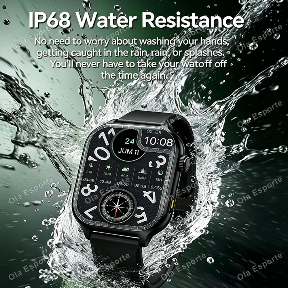 2026 New Muslim Smart Watch Heart Rate Sleep Health Monitor Rosary Pilgrimage Smartwatch Multiple Sports Modes Waterproof H10 2
