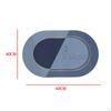 Mat Rug Wrinkle Printed Oval Non Slip Absorbent Bathroom for Balcony Hallway