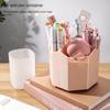 360-Degree Rotating Pen Holder Desktop Storage Box Office Multi-Functional Creative Large Capacity Cute Girl Heart Ins