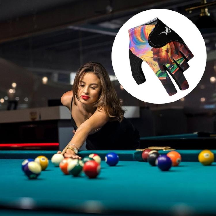 Portable Left Hands Billiards Glove Breathable Half Fingers Glove Elastic Billiard Training Gloves Fingerless Pool Mitten