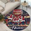 Custom Name Personalized Arsenal F.C Print Round Rug, Versatile Home Decor Carpet, for Playroom, Apartment, Balcony, Entryway, Hallway Gift