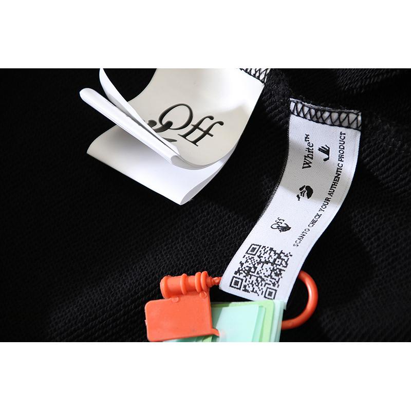 146 Off-White 2025 Herbst und Winter Neu OW Bemalter Palmenprint Herren- und Damen-Kapuzensweatshirt mit Reißverschluss