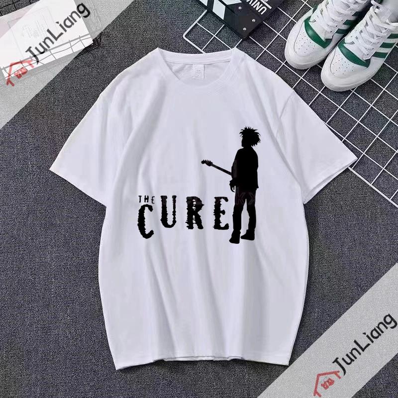 Robert Smith Cure Musikband Y2K Queen Sommer Top T-Shirt Tumblr Custom Harajuku Smith T-Shirt