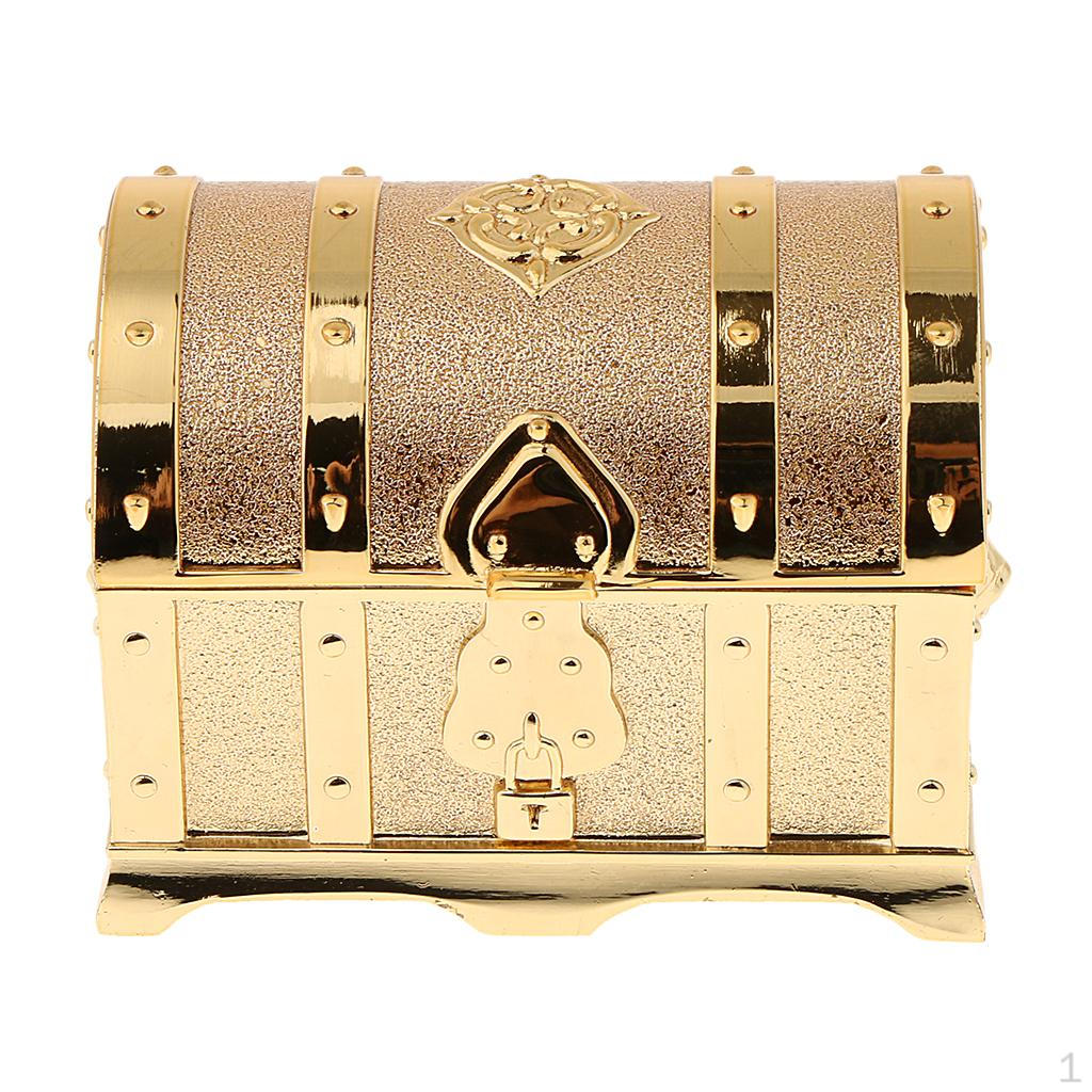 

1 шт. Металева ретро скринька для прикрас Golden