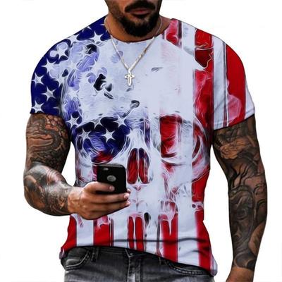 Men Women T-Shirts Star and Stripes Flag Digital Printing Graphic Tees