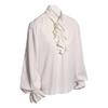Renaissance Ruffle Design Top Renaissance Vintage Royal Style Mens Performance Blouse for Halloween Cosplay Costume with Ruffle