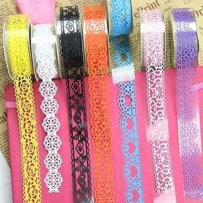 5 rolek Hollow Lace Adhesive DIY Craft Scrapbook Paper Making Taśma dekoracyjna
