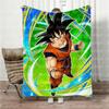 Anime Dragon Ball Son Goku Blanket All Season Cozy Parent-child Family Blanket Soft Plush Throw Blanket Bedroom Couch Outdoor