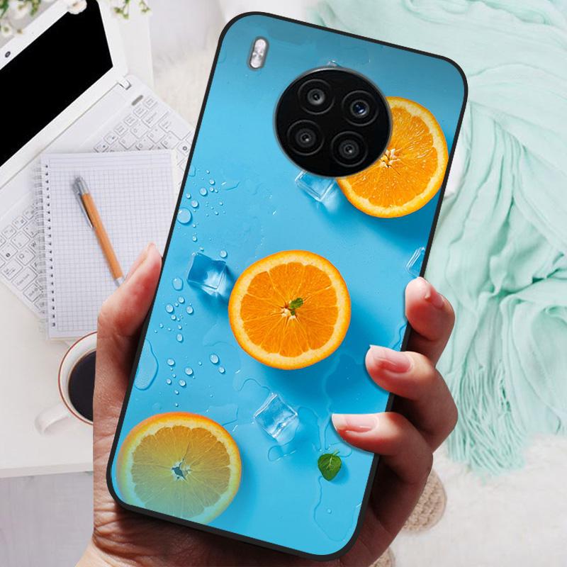 For Honor 50 Lite Case Black Cover Lion Wolf Silicone Soft Back Cases For Huawei Honor 50 Lite Pro Phone Case Protective Shell