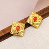 Women's Light Luxury Design Elegant Vintage Geometric Square Earrings Fashionable And Versatile Niche Design Earrings