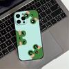 Cartoon F-Frog12 S-Strawberry Phone Case  For iPhone17,16,15,14,13,12,11 Plus,Pro Max Soft Black Cover