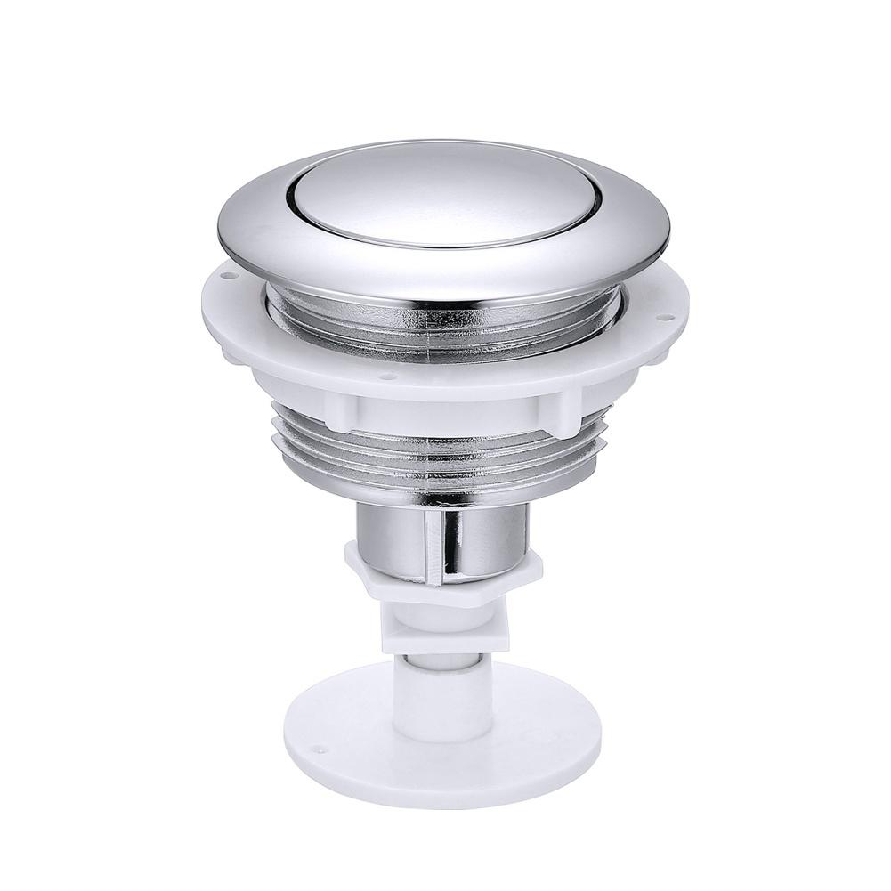For Brazilian Toilet Tank Flush Button, Single Flush Button With Bracket Toilet Tank Cover For Long-lasting Construction Bathroo