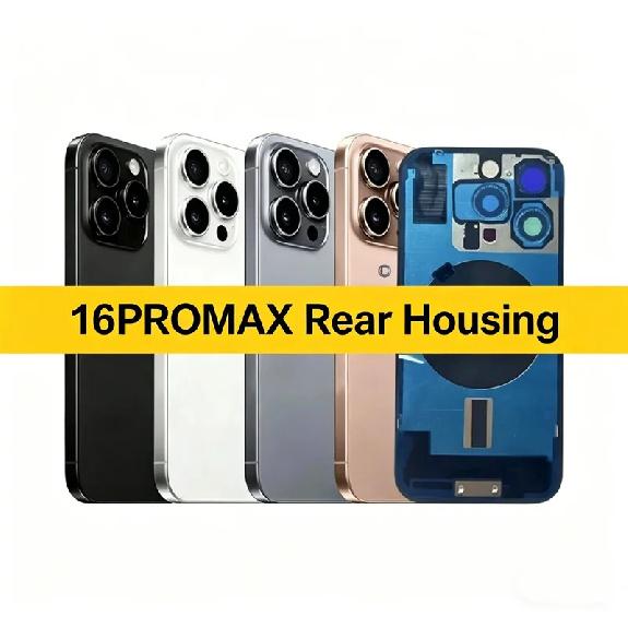 

OEM Back Glass Replacement For iPhone 16 Pro Max Rear Cover with Waterproof Seal,magnet,Camera Lens & Tools OEM 16Pro White
