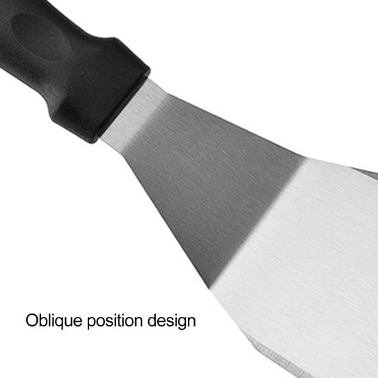 Stainless Steel Frying Spatula Easy Hanging Multi-functional Good Grip Pancake Fish Spatula for Restaurant