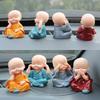 62KD 4 PCS Little Monk Statue Resin Ornament Little Monk Figurine Kung Fu Monk