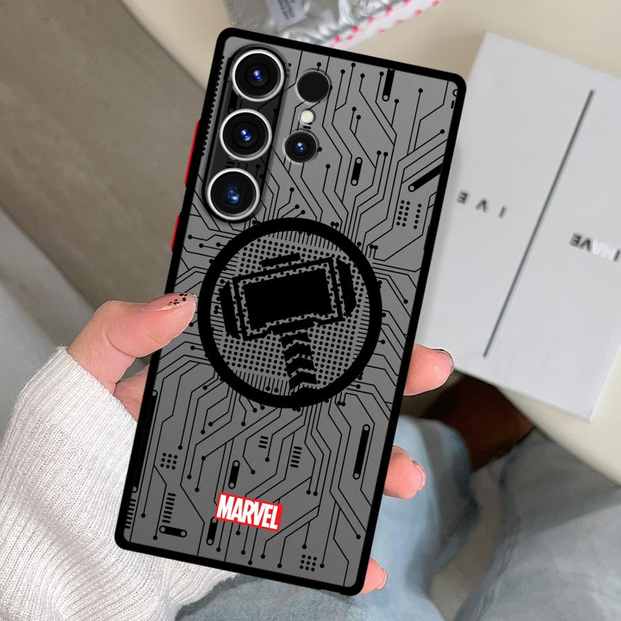 Marvel Hero Logo Case for Samsung Galaxy S26 S22 Note 20 10+ S21 S20 S23 FE S25 Ultra S24 Plus Funda Phone Cover