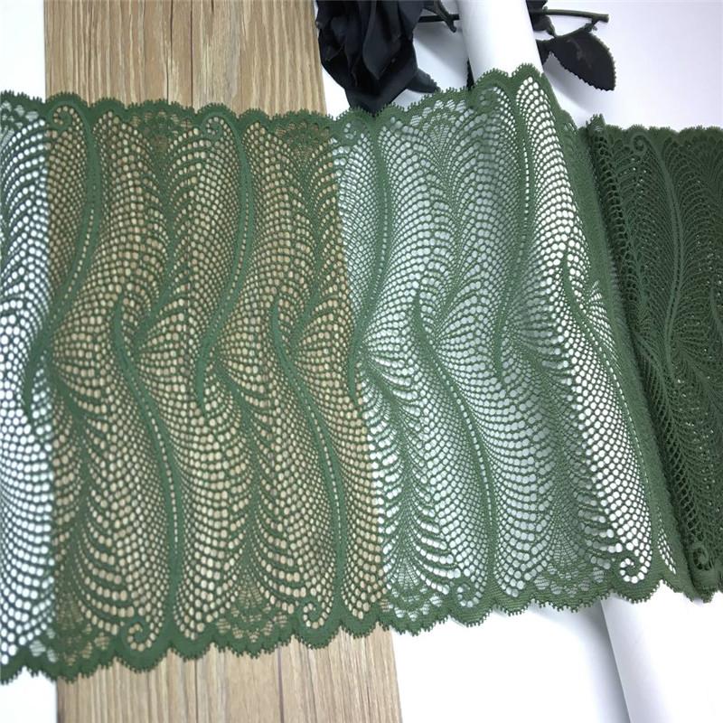 22cm Wide Elastic Lace, Hollow Elastane Spandex Lace for Lingerie, Bra, Underwear, Sewing & Crafting